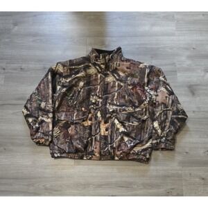 Vintage Winchester Fleece Lined Full Zip Camo Jacket Size 3XL